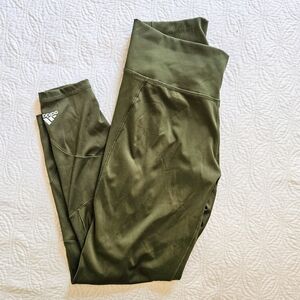 adidas Olive Green High-Waist Leggings